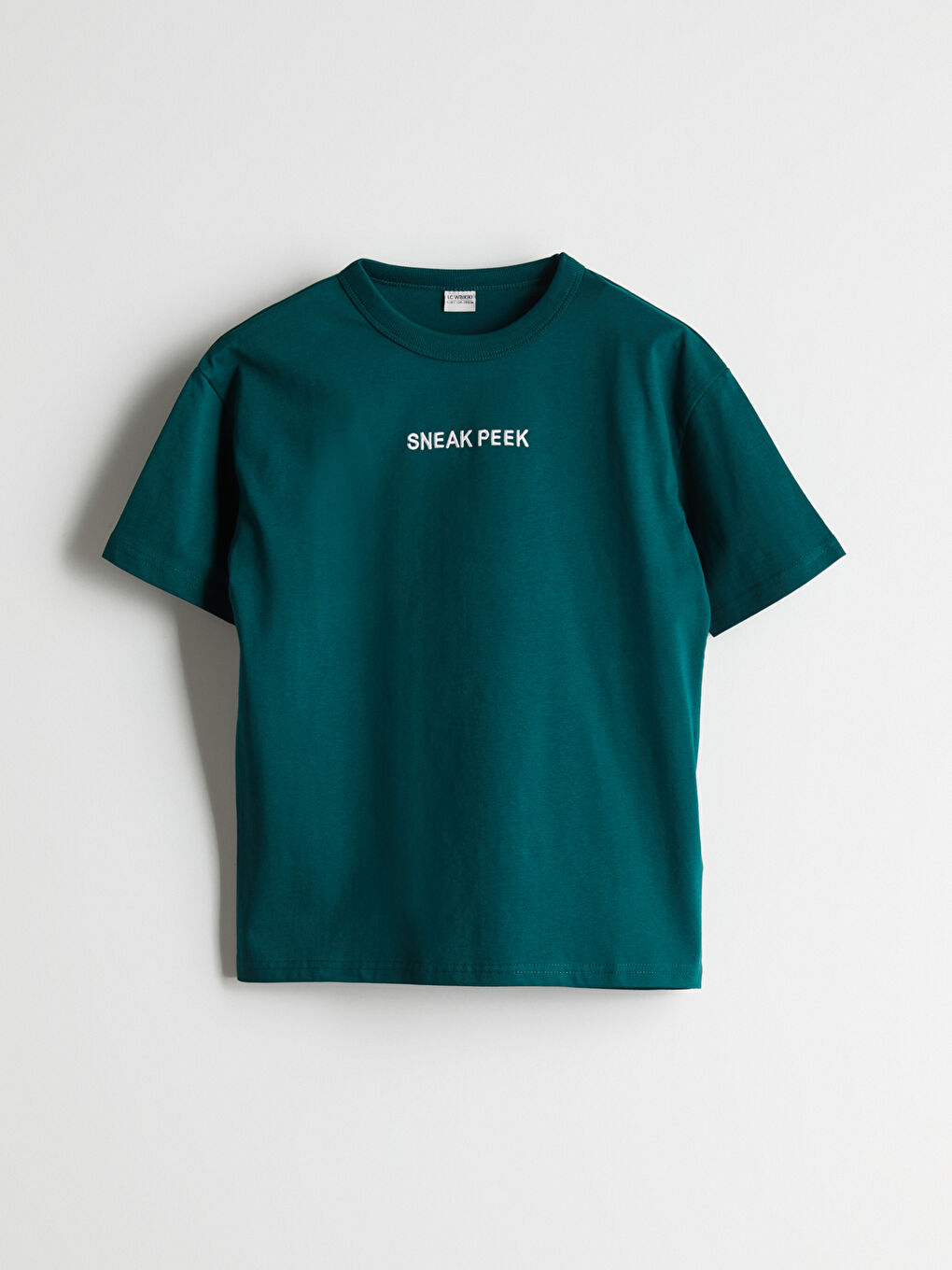 LCW Kids Crew Neck Plain Boys' T-Shirt -W51167Z4-HLW
