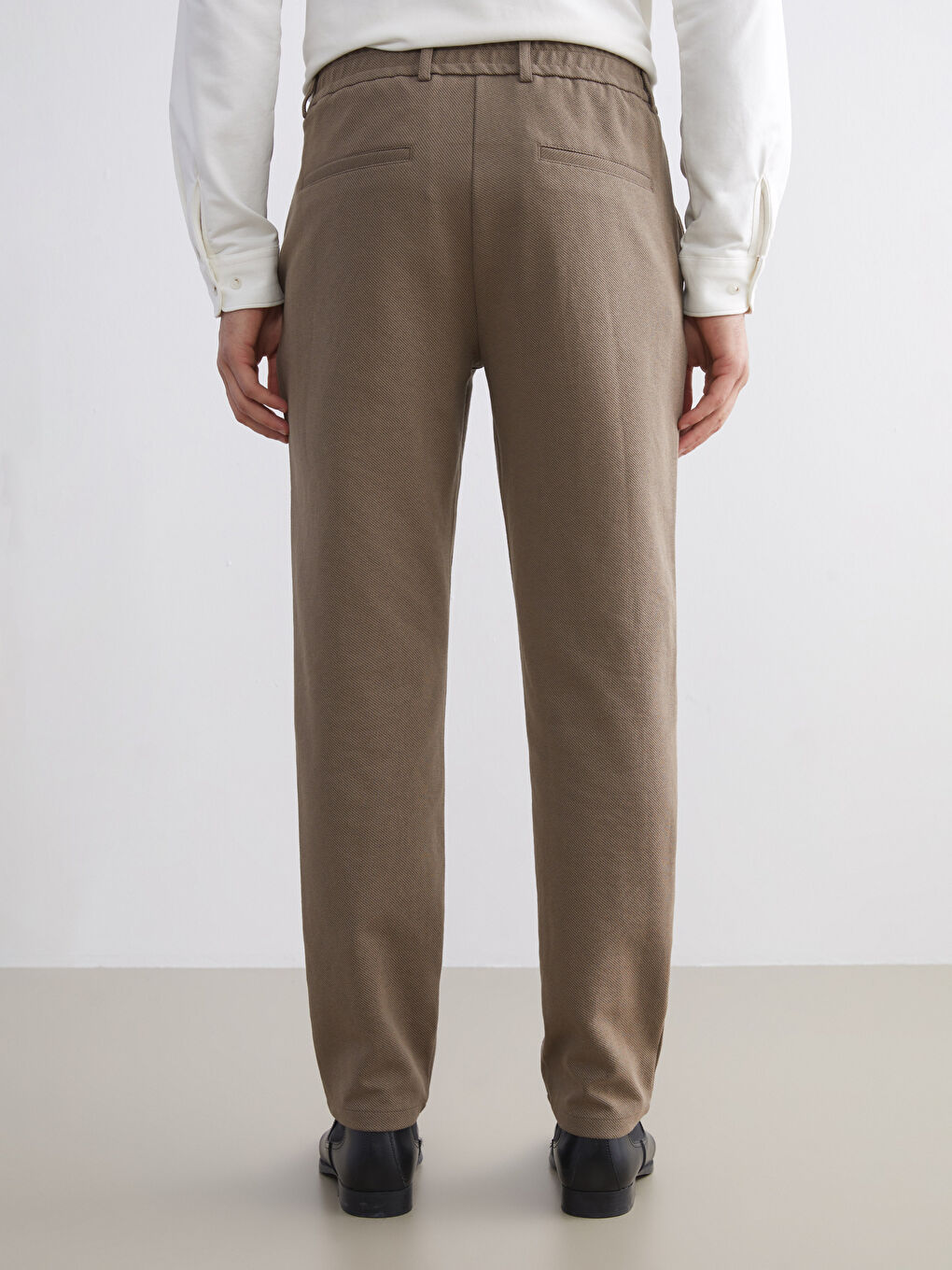 Kahverengi Standart Kalıp Erkek Pantolon-4