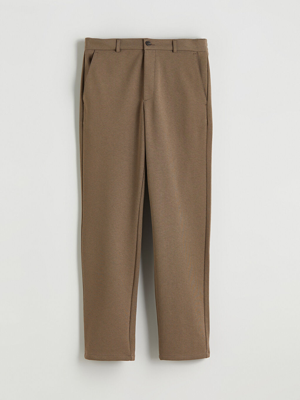 Kahverengi Standart Kalıp Erkek Pantolon-5