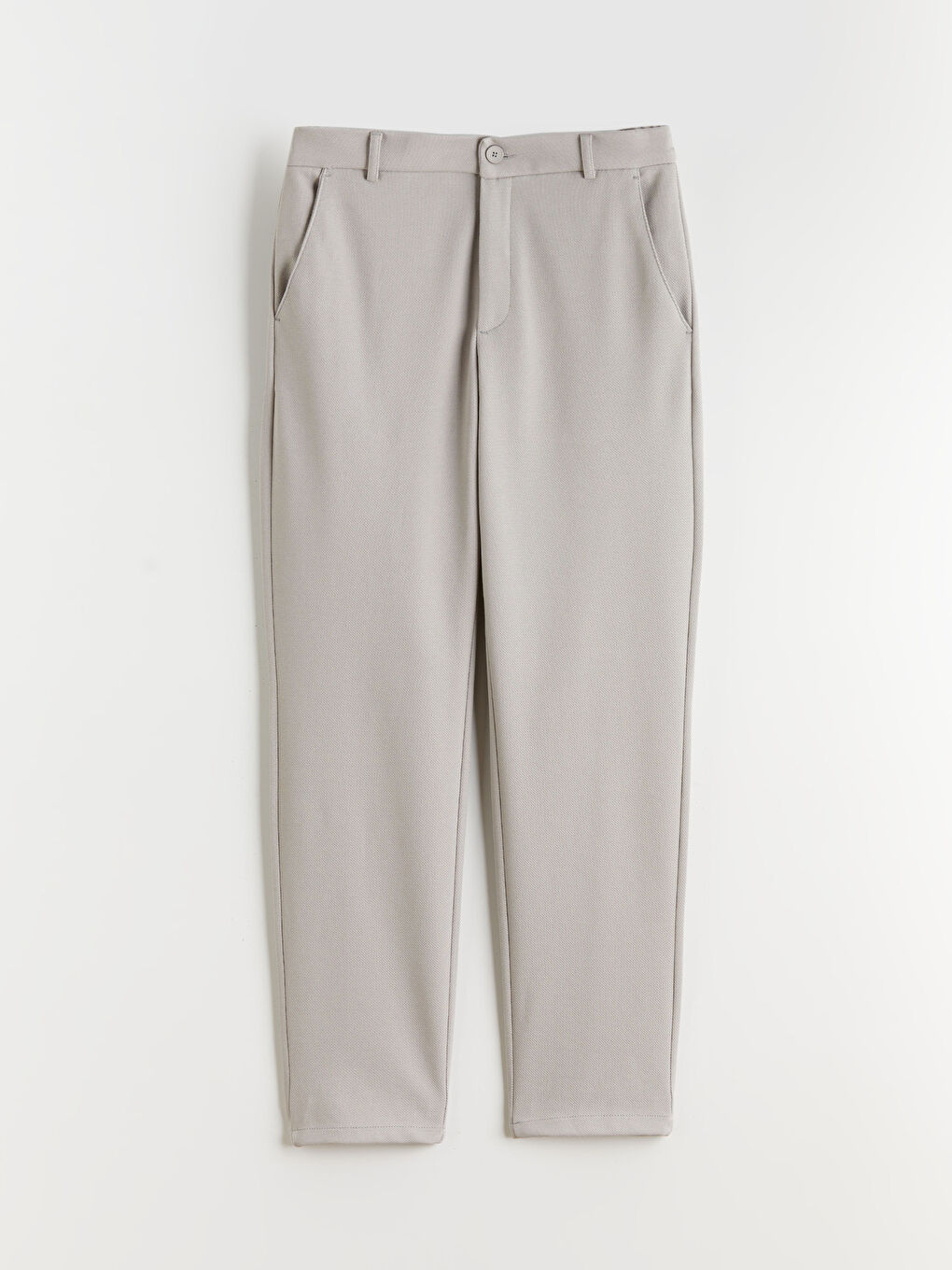 Bej Standart Kalıp Erkek Pantolon-4