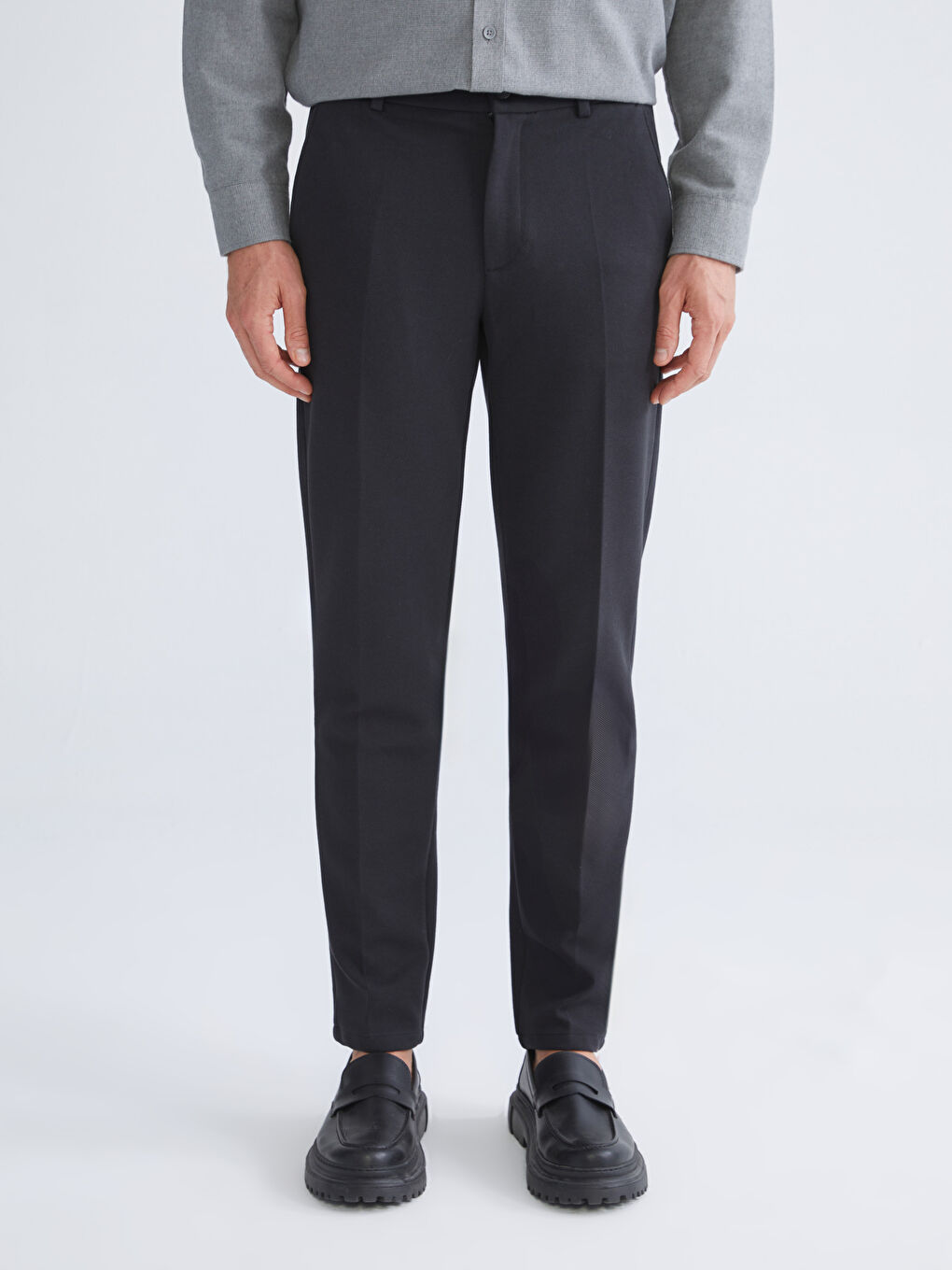 Antrasit Standart Kalıp Erkek Pantolon-1