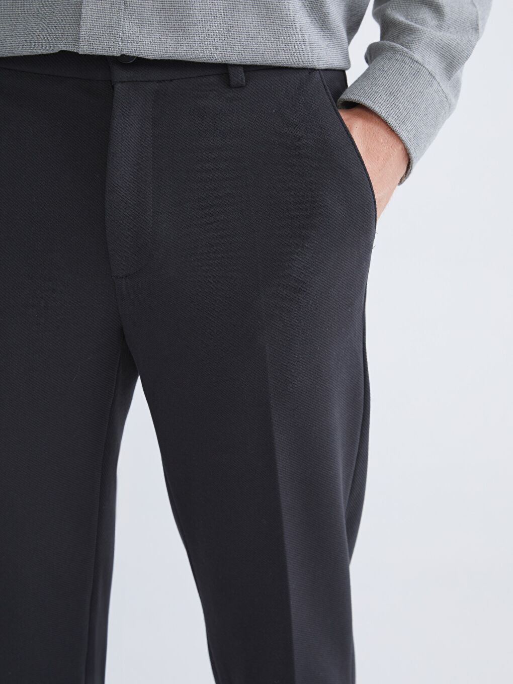 Antrasit Standart Kalıp Erkek Pantolon-2