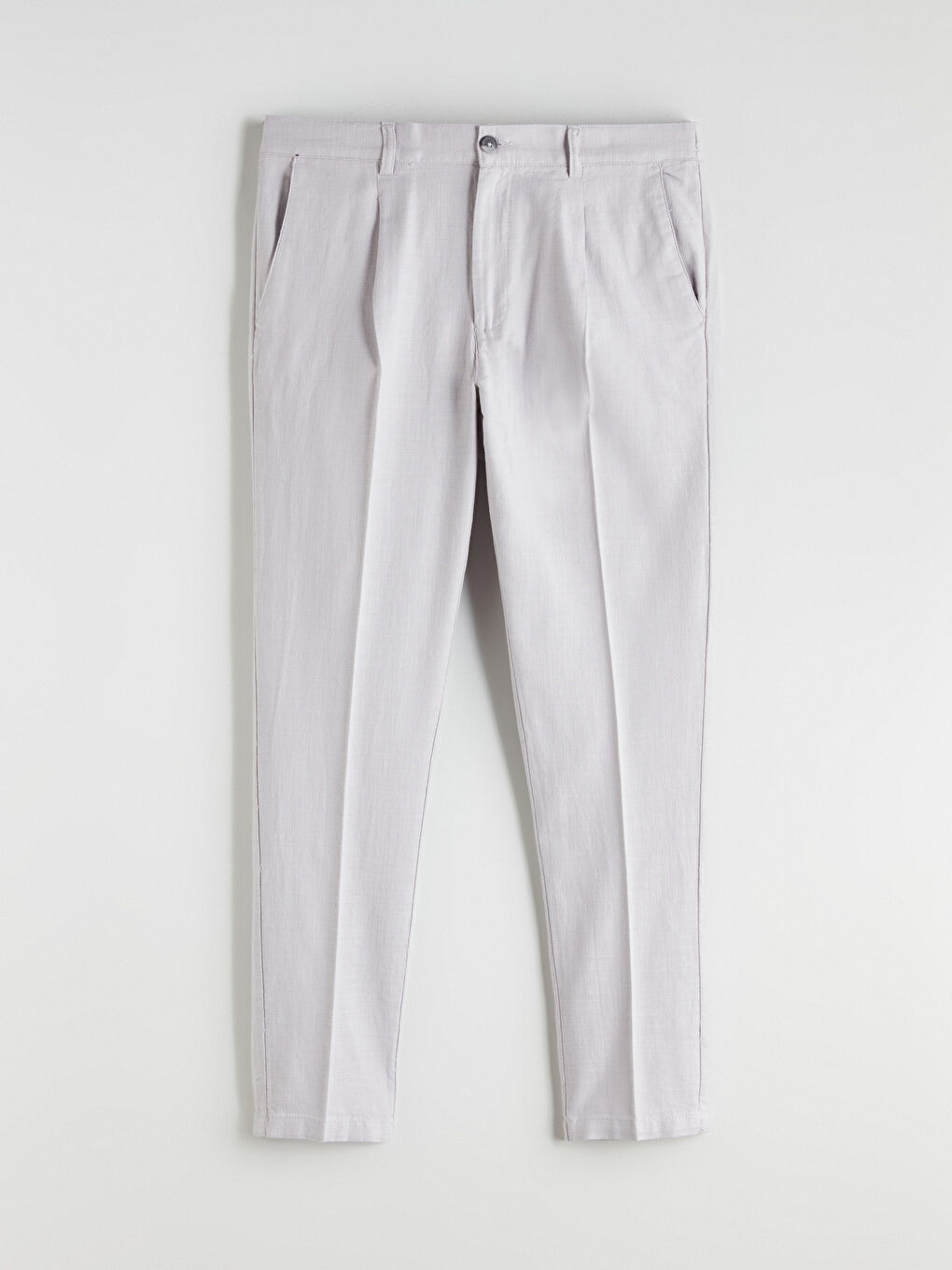 SOUTHBLUE Regular Fit Linen-Look Men's Trousers -W51173Z8-CUZ