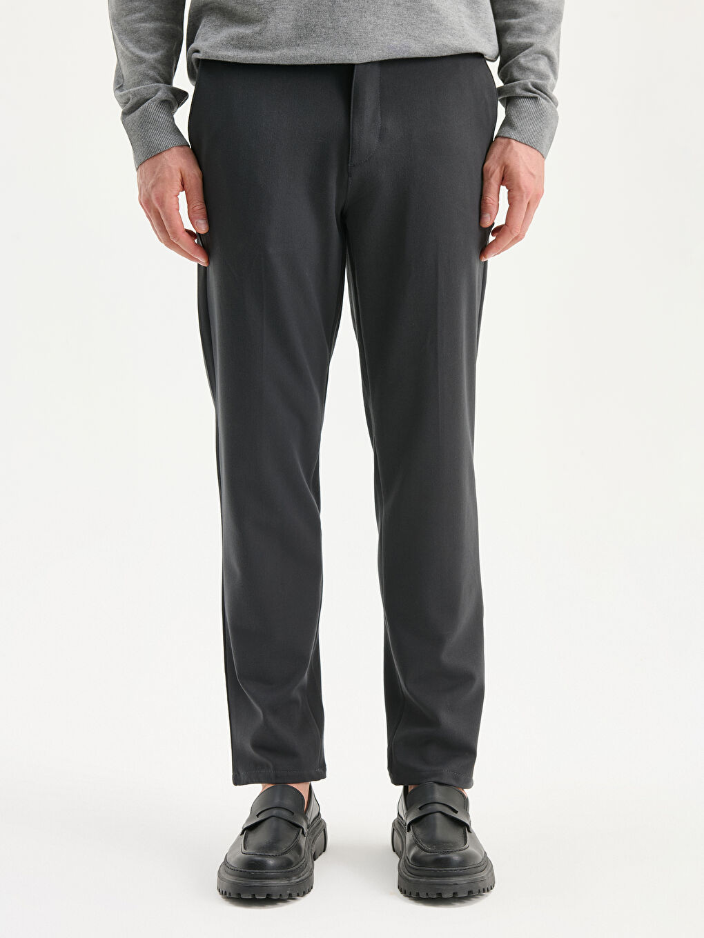 Petrol Yandan Cepli Beli Lastikli Erkek Pantolon-1