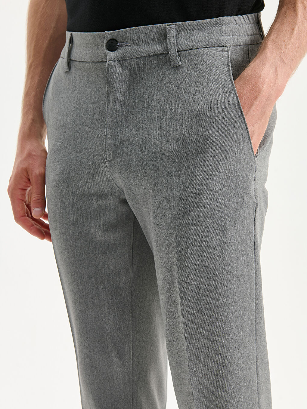 Мужчины Серый Брюки-2