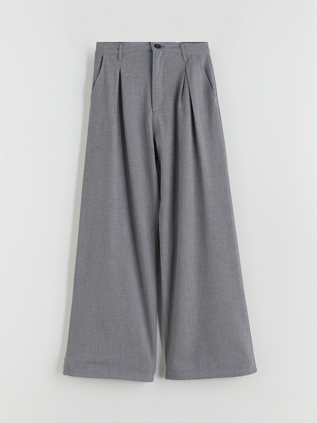 Wideleg Pleated Girls' Trousers-1