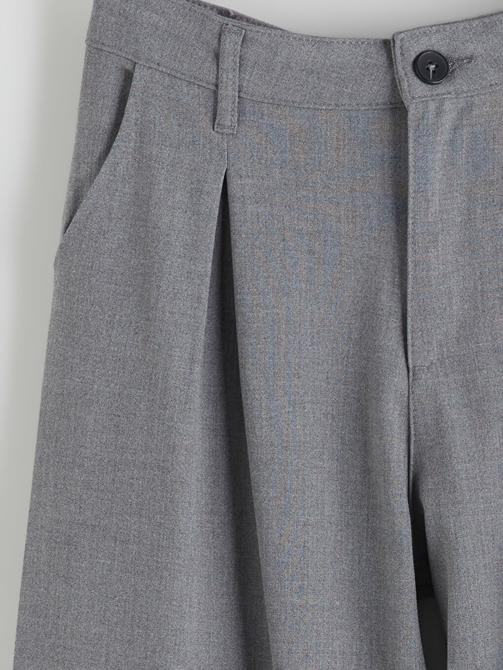 Wideleg Pleated Girls' Trousers-2