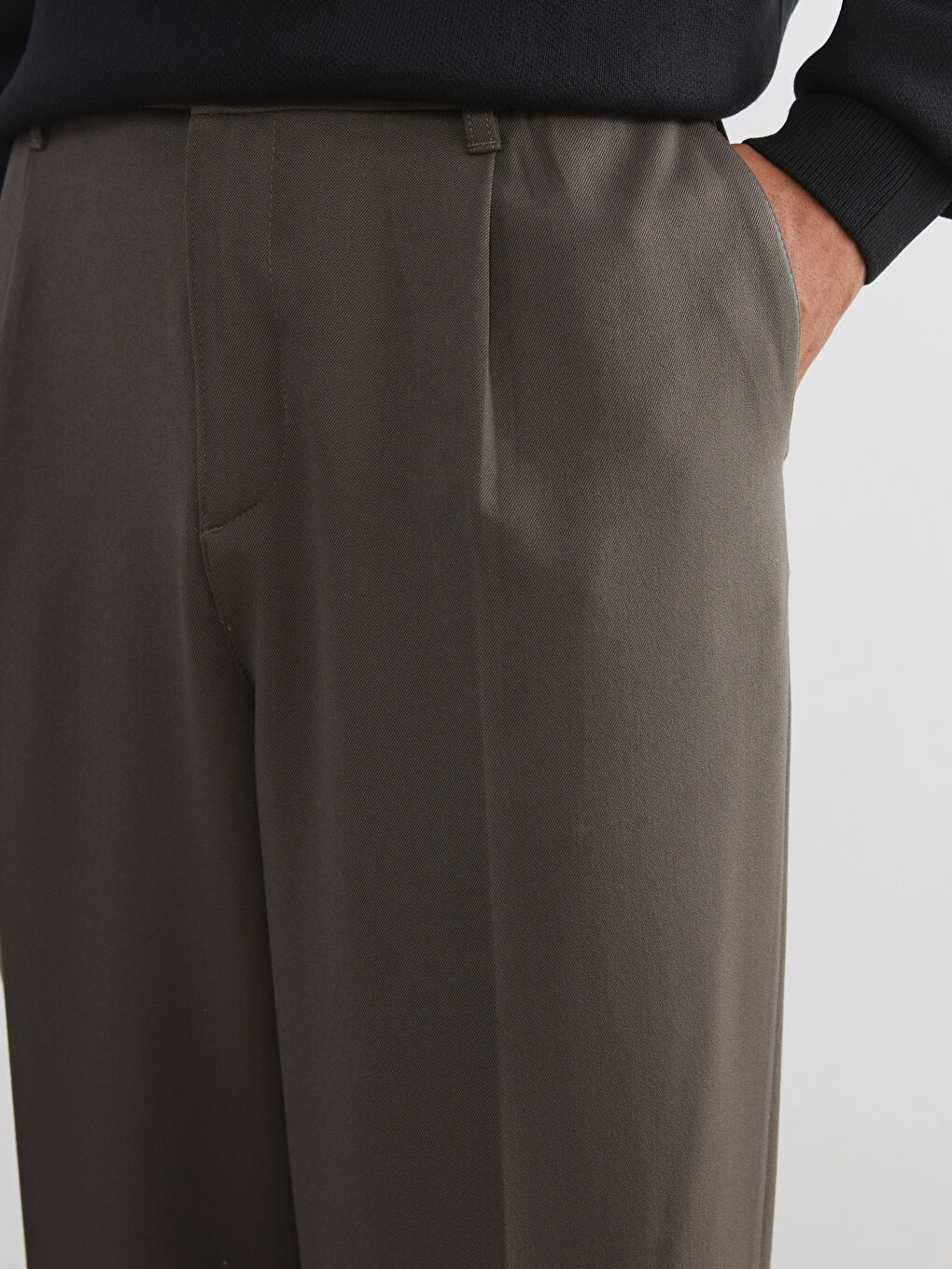 Haki Rahat Kalıp Erkek Pantolon-2