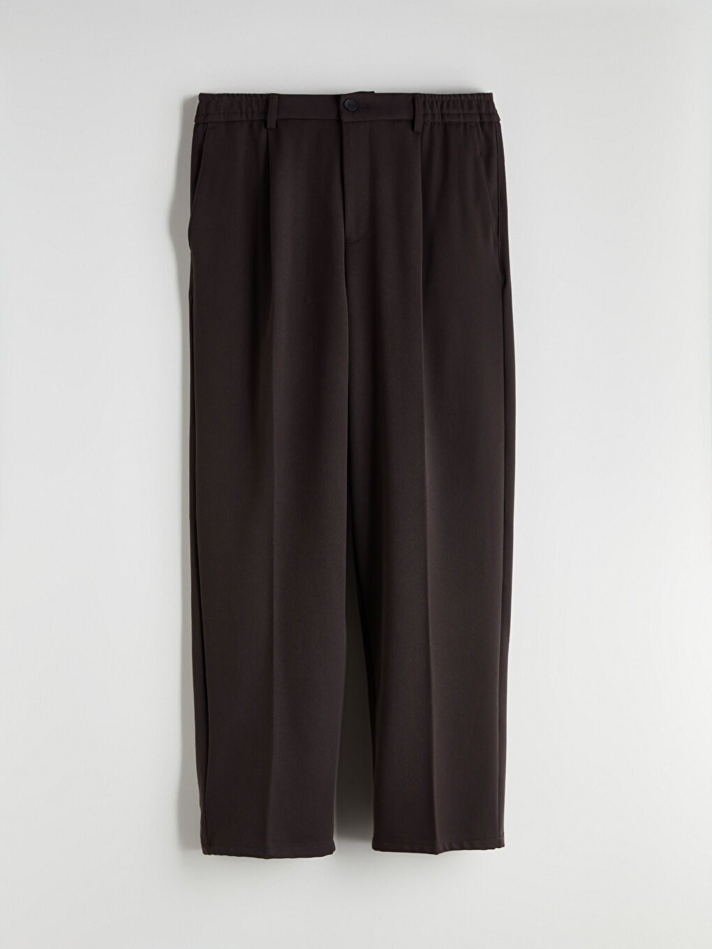 Kahverengi Rahat Kalıp Erkek Pantolon-4