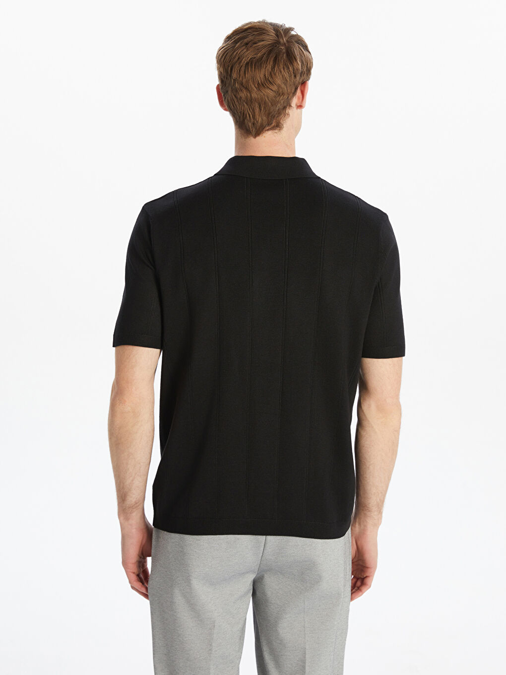 بلوز یه‌خه‌ی پۆڵۆ بۆ پیاوان تریکۆ-3