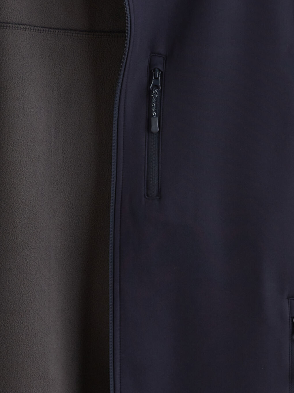 Lacivert Standart Kalıp Kapüşonlu Erkek Mont-6