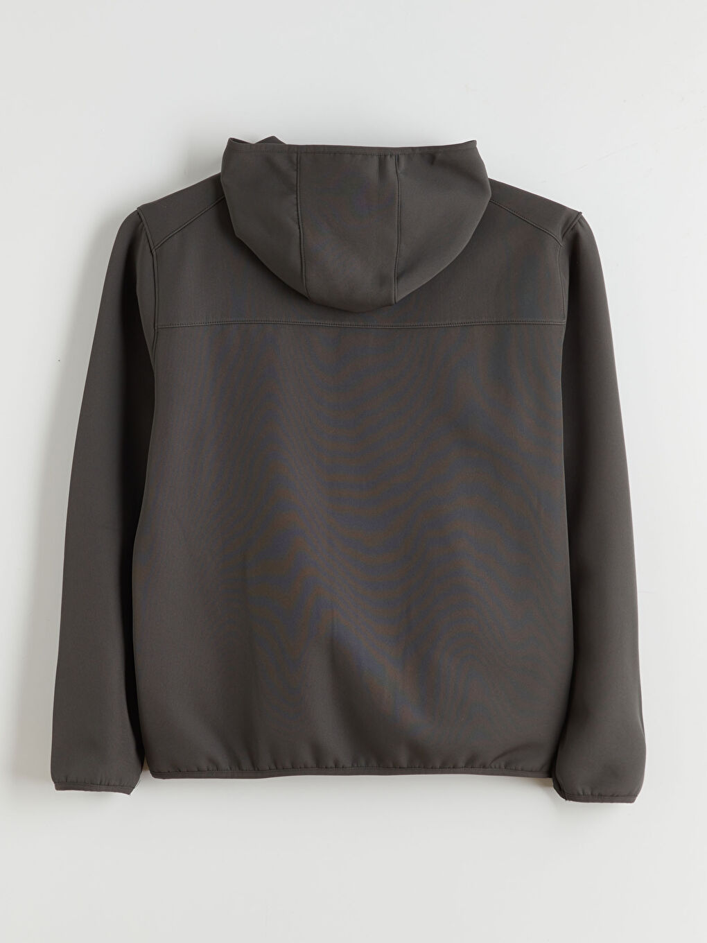 Haki Standart Kalıp Kapüşonlu Erkek Mont-11