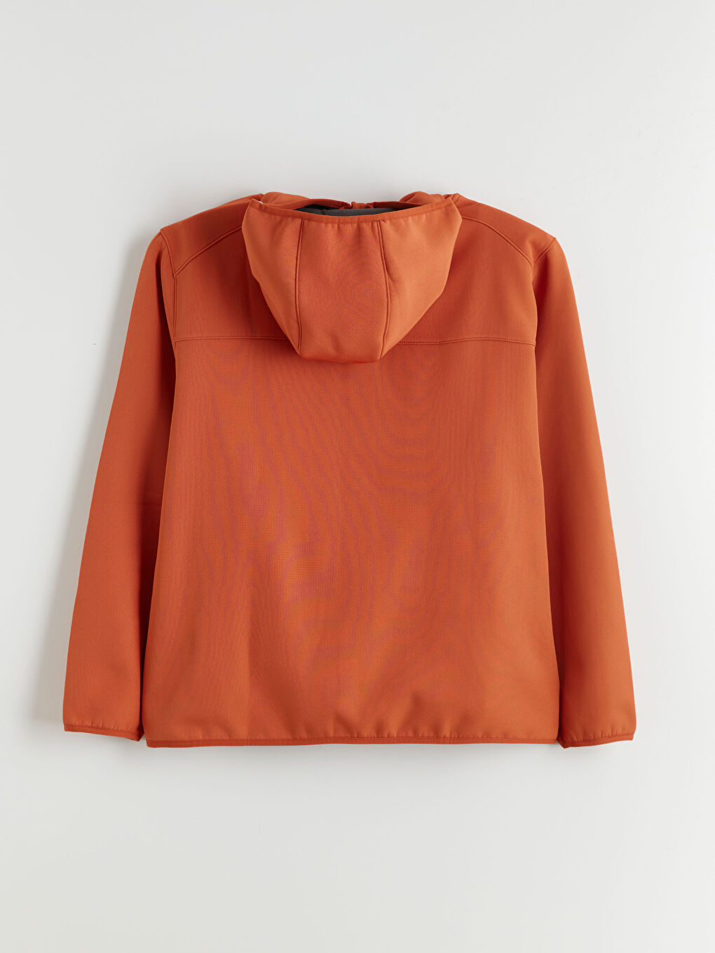 Kahverengi Standart Kalıp Kapüşonlu Erkek Mont-5