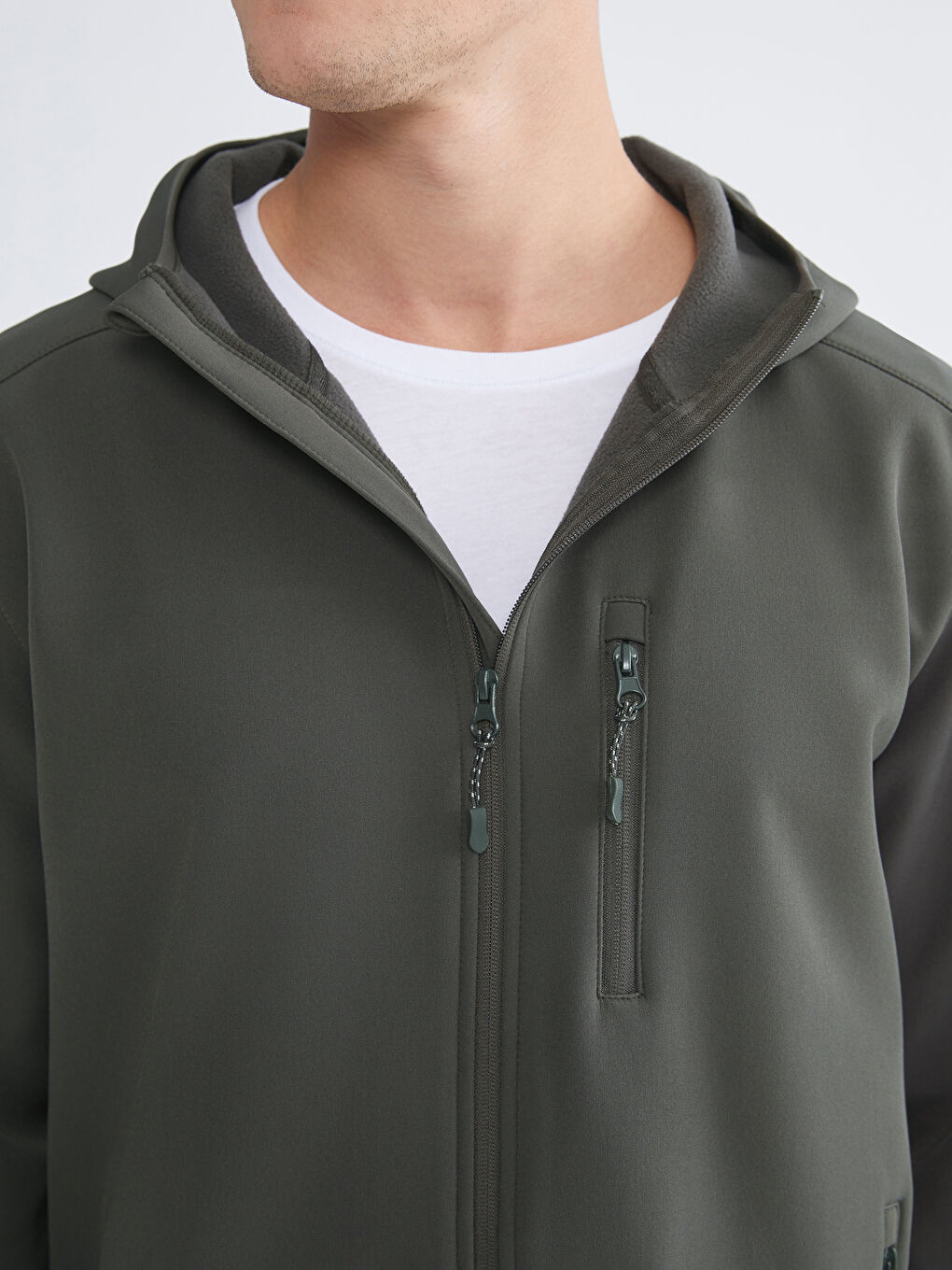 ерлерге арналған стандартты пішім капюшонды пальто-2