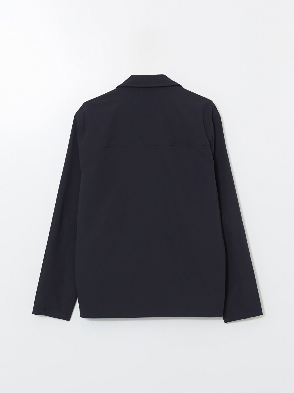 Lacivert Standart Kalıp Gömlek Yaka Erkek Mont-10