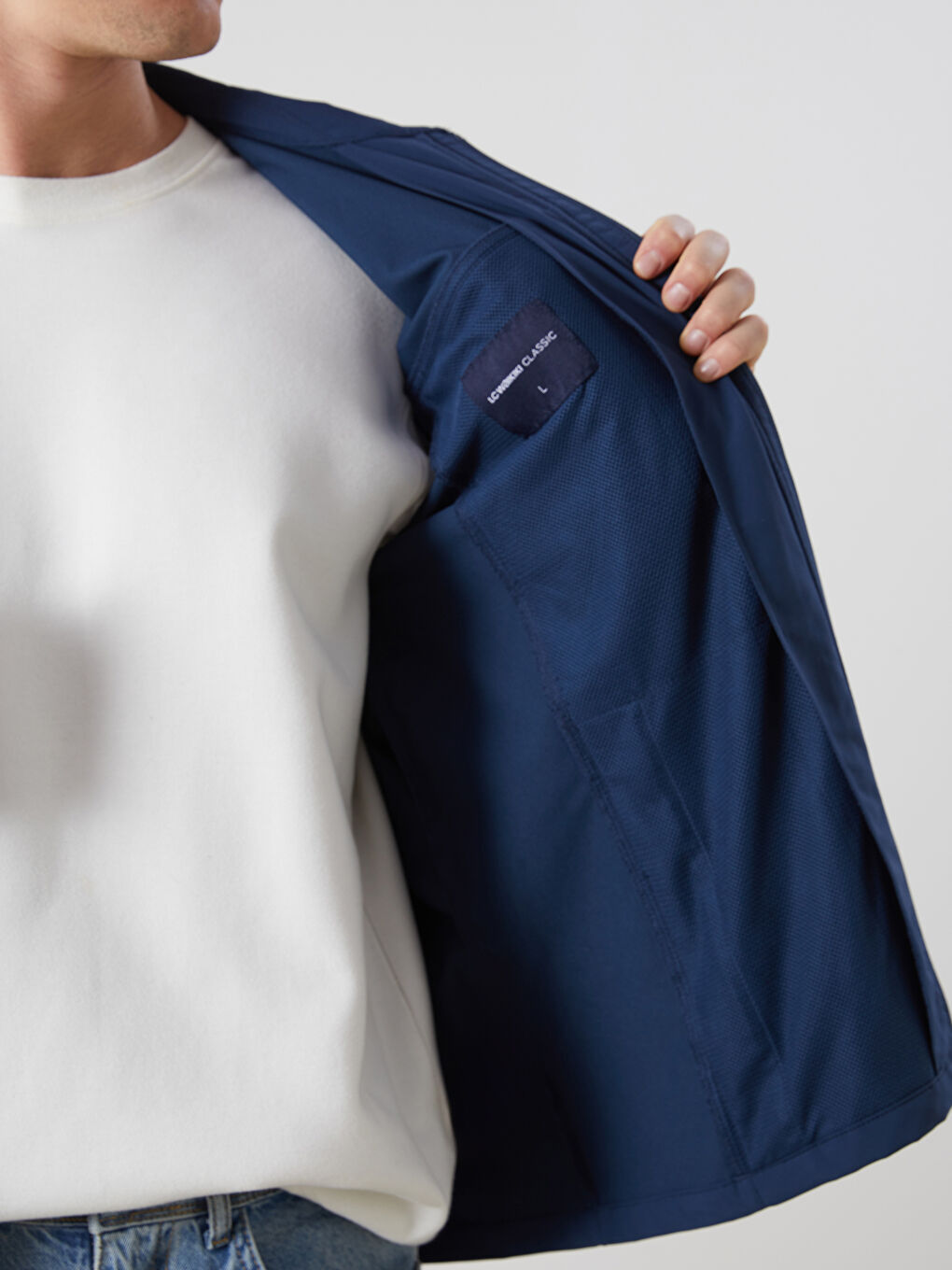 İndigo Standart Kalıp Gömlek Yaka Erkek Mont-3