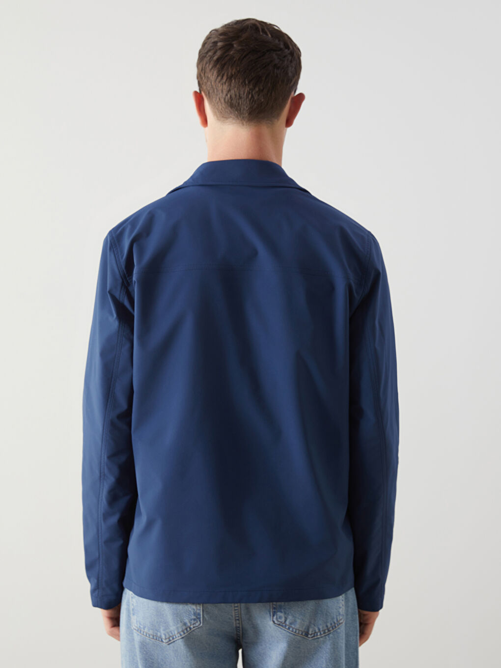 İndigo Standart Kalıp Gömlek Yaka Erkek Mont-4