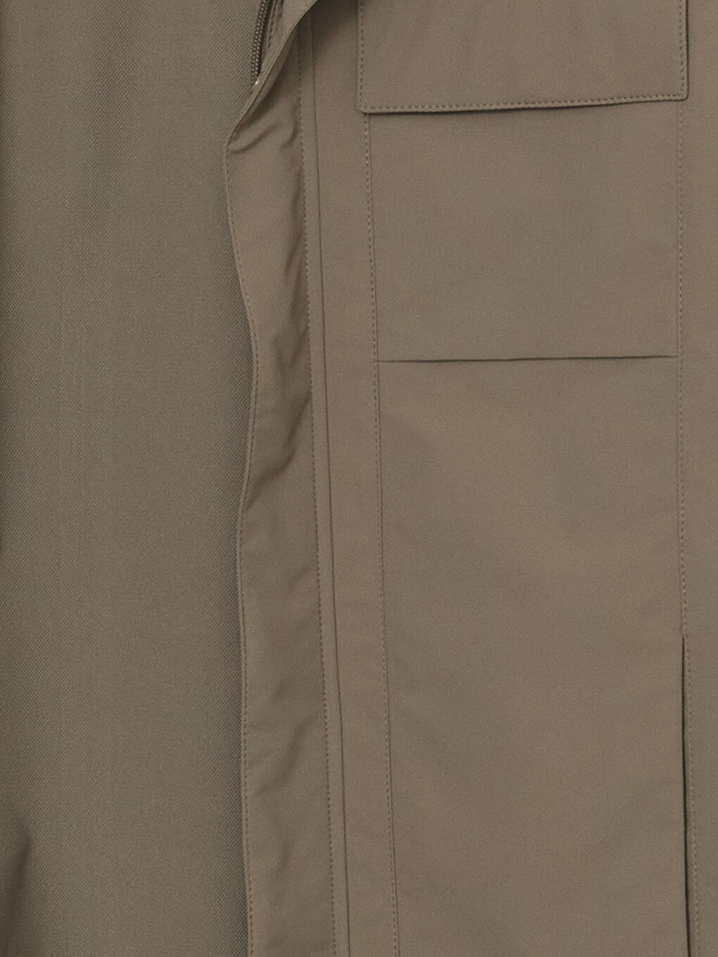 Haki Standart Kalıp Gömlek Yaka Erkek Mont-9