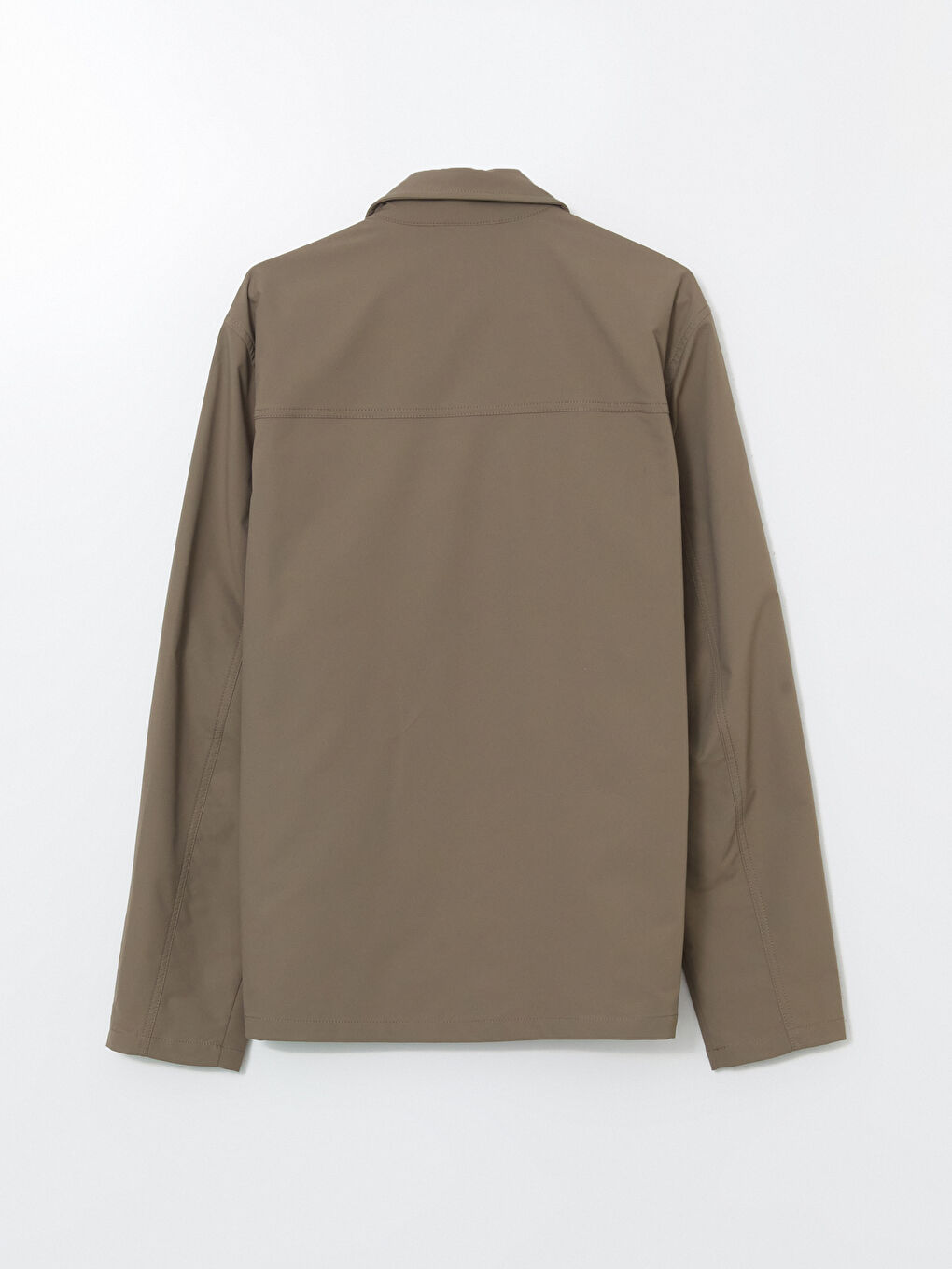 Haki Standart Kalıp Gömlek Yaka Erkek Mont-10