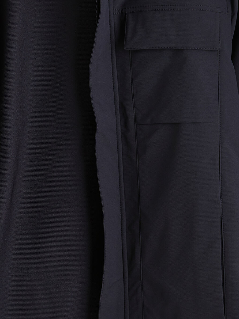 Lacivert Standart Kalıp Gömlek Yaka Erkek Mont-9