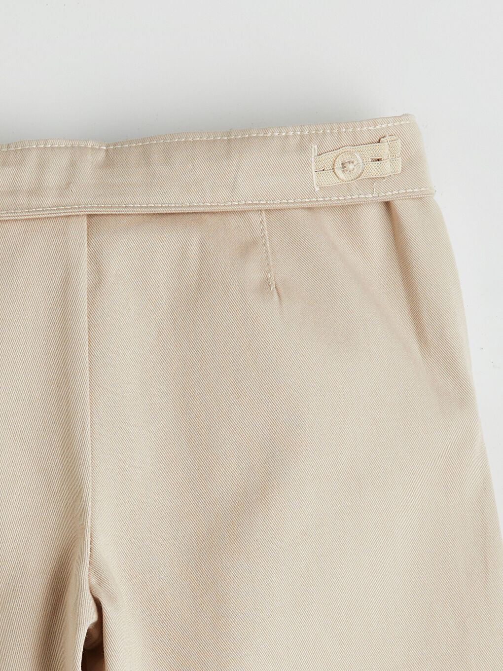 Bej Basic Gabardin Kız Çocuk Şort Etek-5