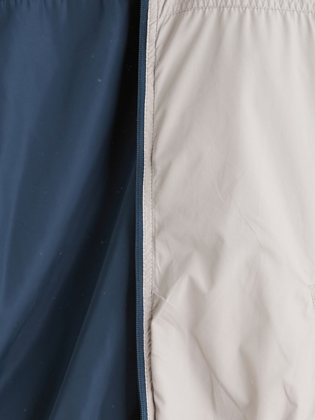 Lacivert Büyük Beden Çift Taraflı Dik Yaka Erkek Mont-16