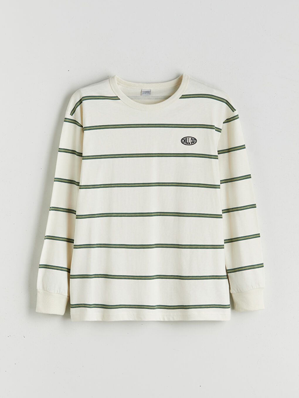 LCW Kids Crew Neck Striped Boys' T-Shirt -W51223Z4-LRR