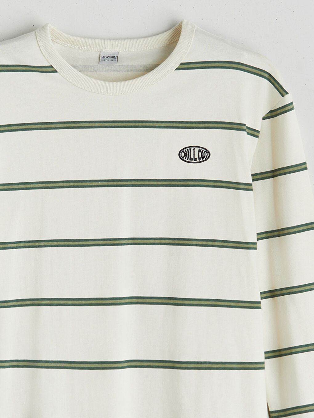 LCW Kids Crew Neck Striped Boys' T-Shirt -W51223Z4-LRR