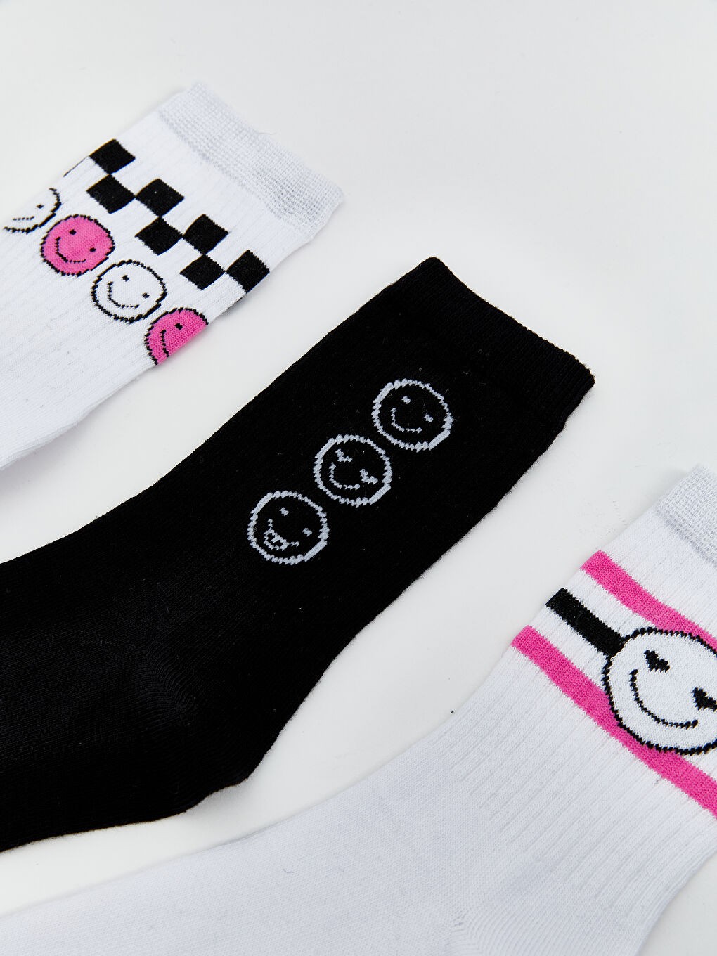 LCW Kids Patterned Girls' Ankle Socks 5 Pack -W51229Z4-JYX