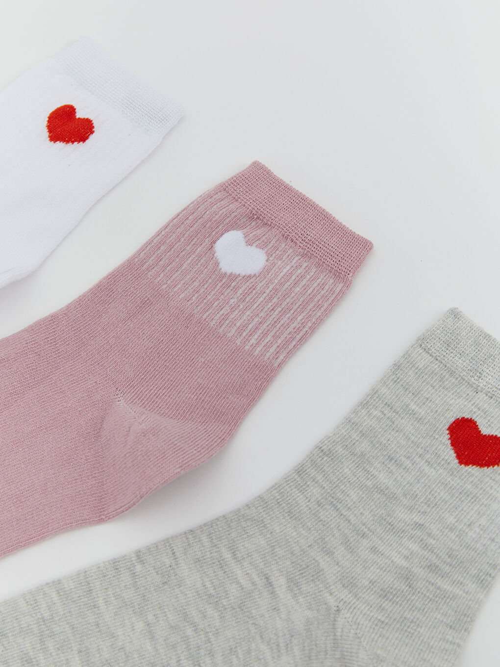 LCW Kids Patterned Girls' Ankle Socks 5 Pack -W51239Z4-JYX