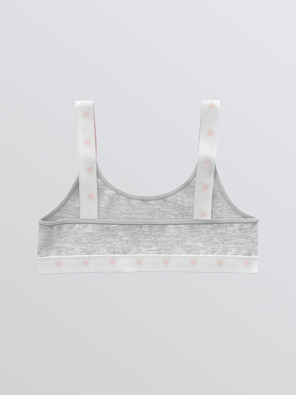 LCW Kids Heart Printed Girls' Bustier Top 2 Pack -W51264Z4-LRA