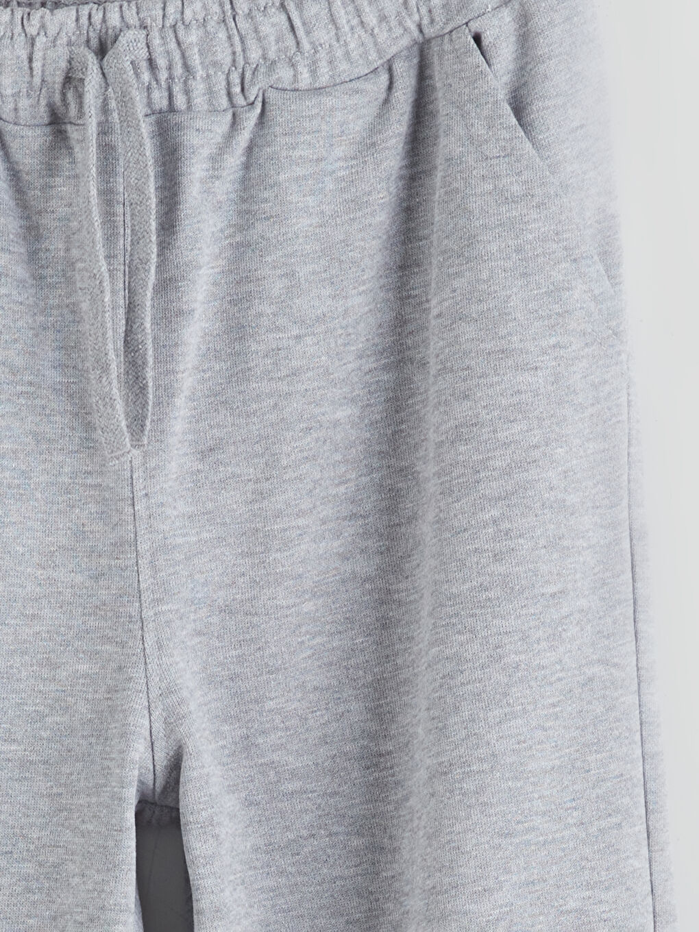 Gri Beli Lastikli Erkek Çocuk Jogger Eşofman Alt-1