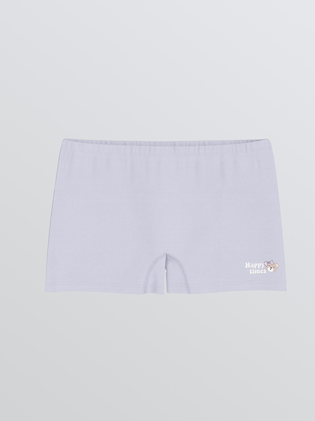 Lila Baskılı Kız Çocuk Boxer