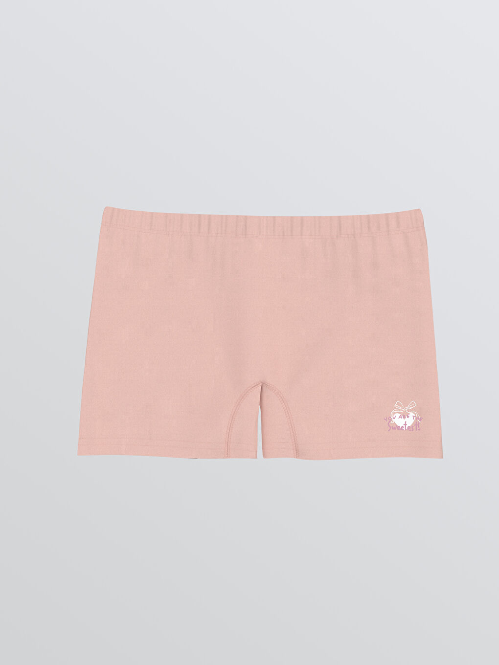 Pembe Beli Lastikli Kız Çocuk Boxer 3'lü-3