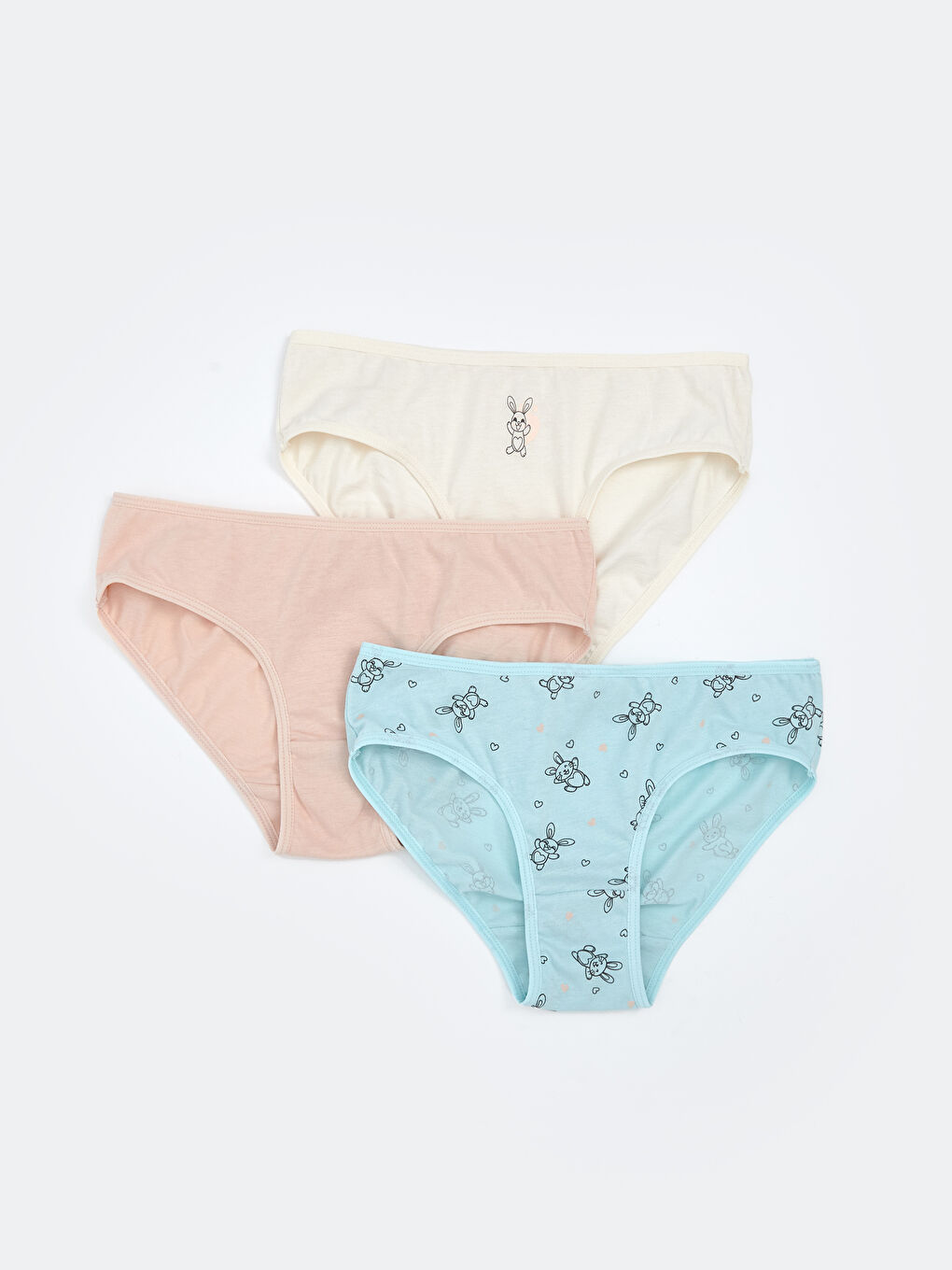 Elastic Waist Girl’S Underwear (3-Piece Set)