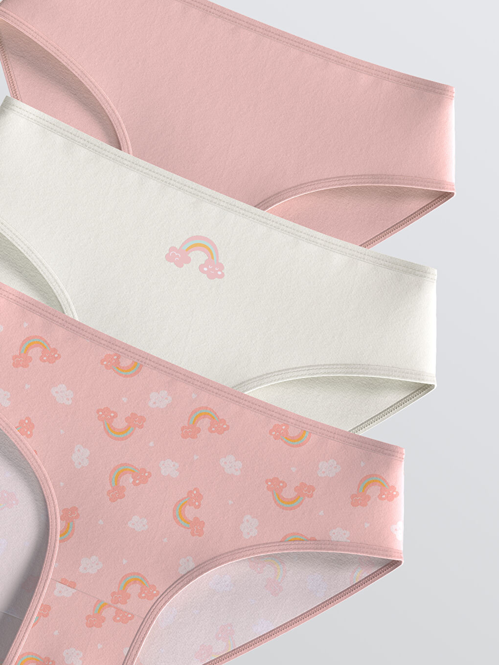 LCW Kids Štampane gaćice za devojčice 3 komada -W51319Z4-LT4
