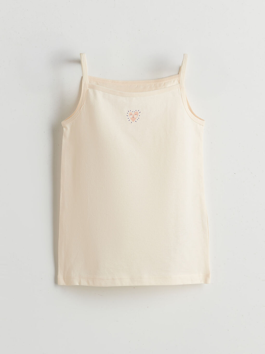 Square Collar Girls' Vest 2 Pack-3