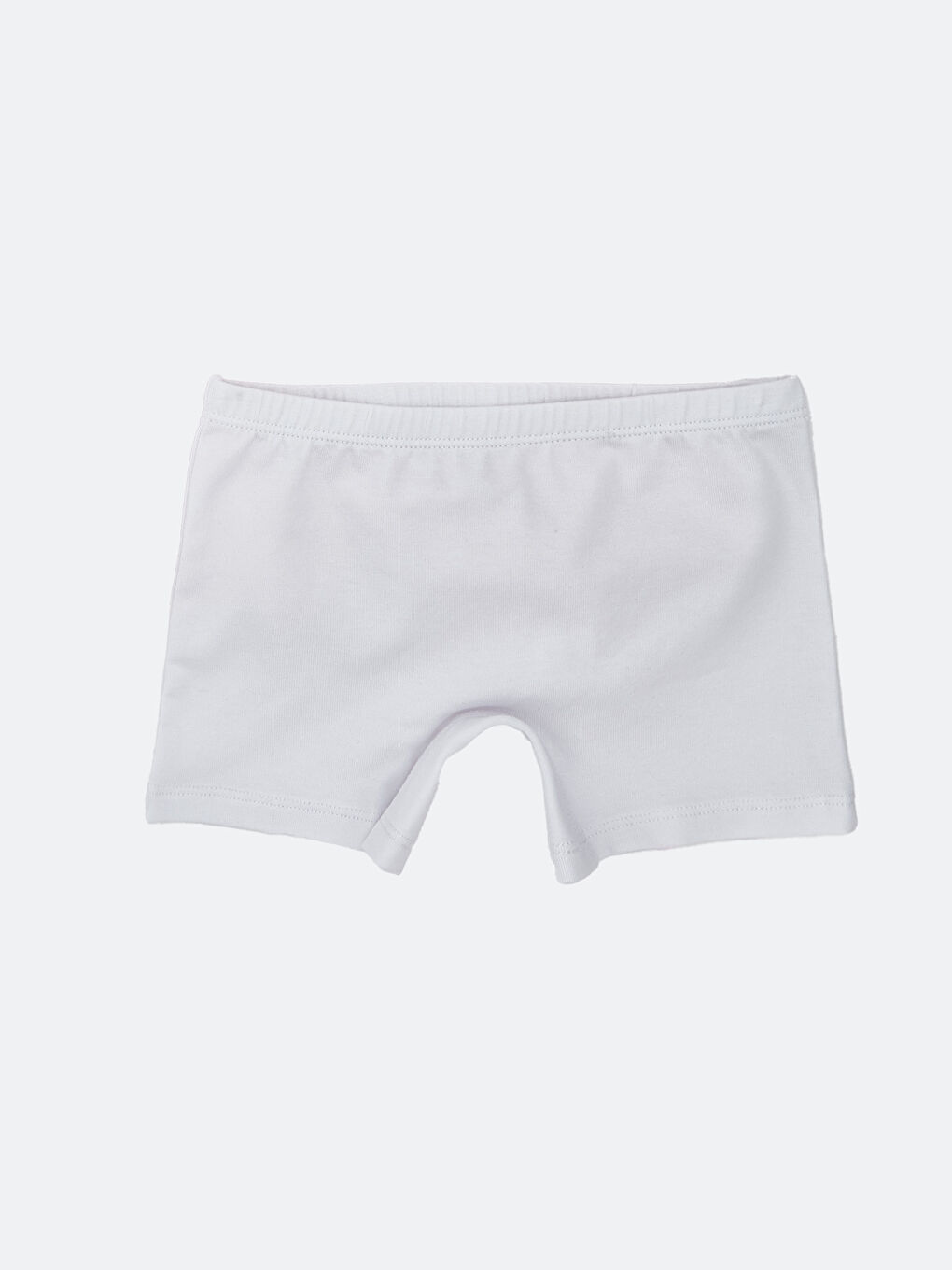 Beyaz Beli Lastikli Kız Çocuk Boxer