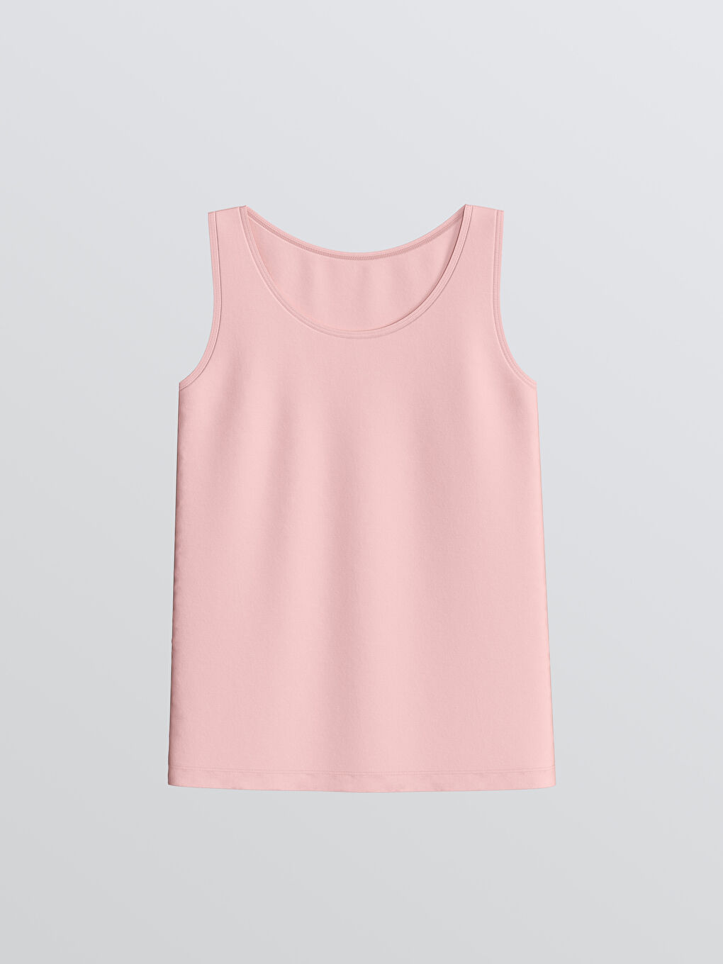 Pembe Bisiklet Yaka Kız Çocuk İç Giyim Atlet