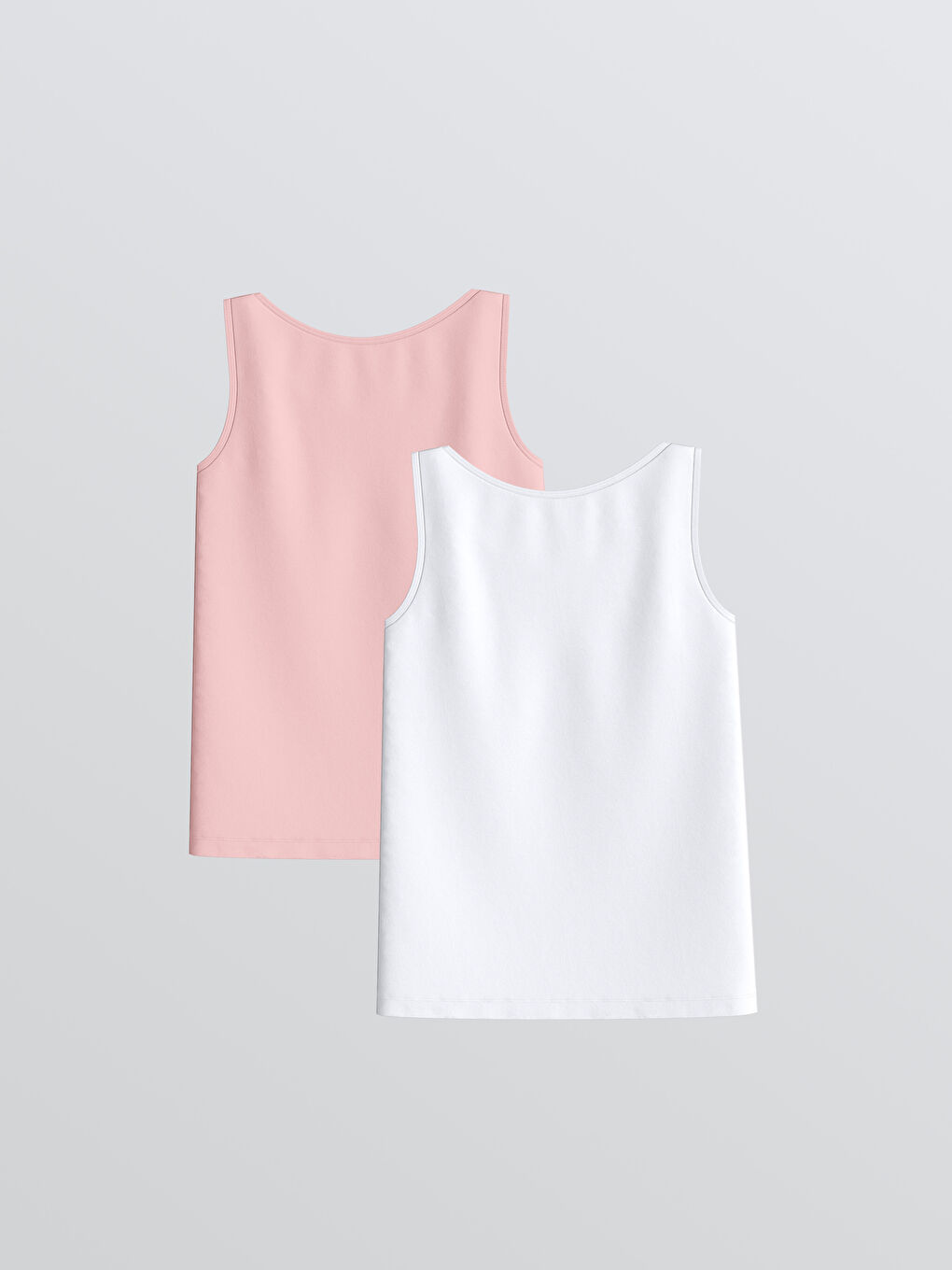 LC WAIKIKI Crew Neck Girls' Tank Tops 2-Pack -W51371Z1-Q6K