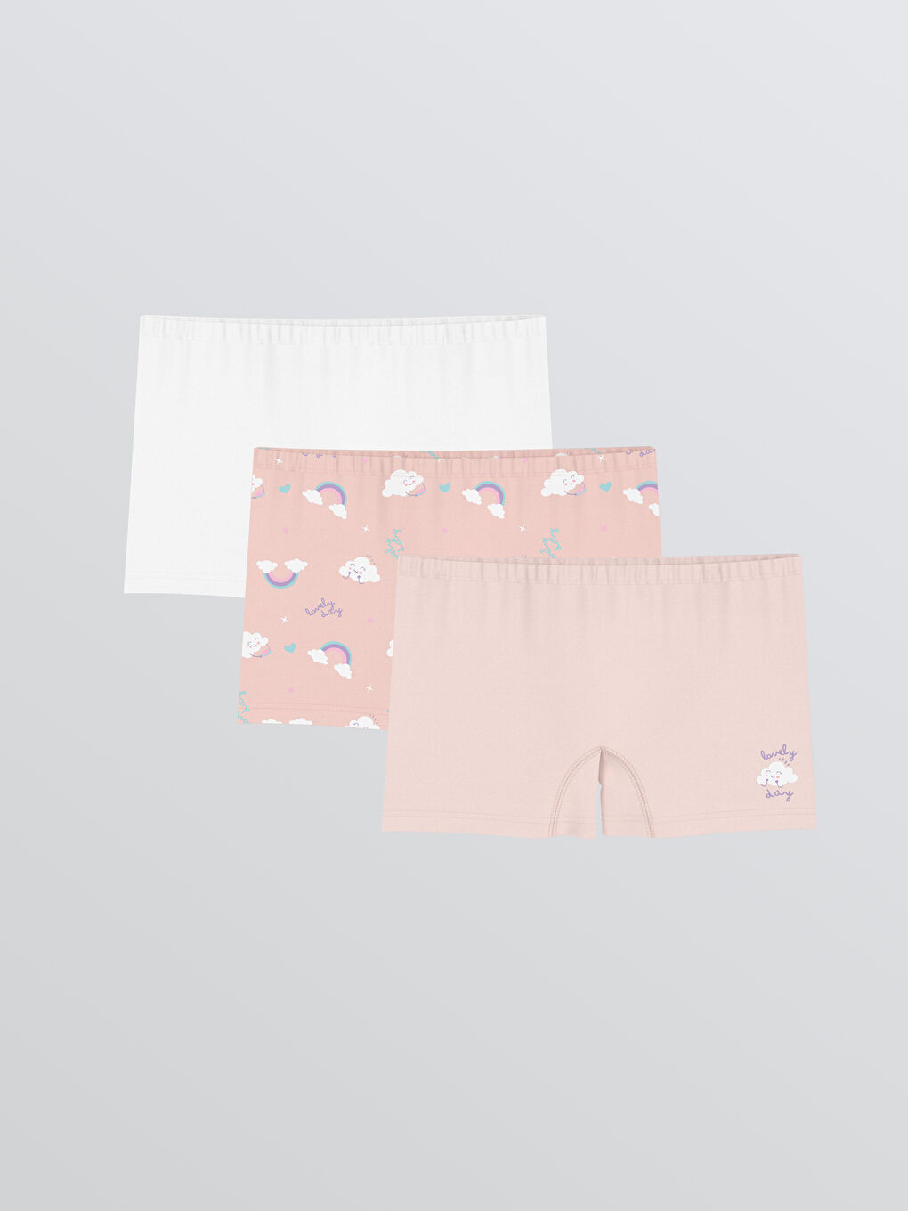 LCW Kids Štampane Bokserice za Devojčice - Pakovanja od 3 komada -W51377Z1-LT4