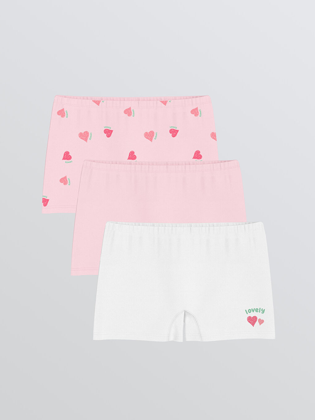Printed Girls' Boxer 3-packs