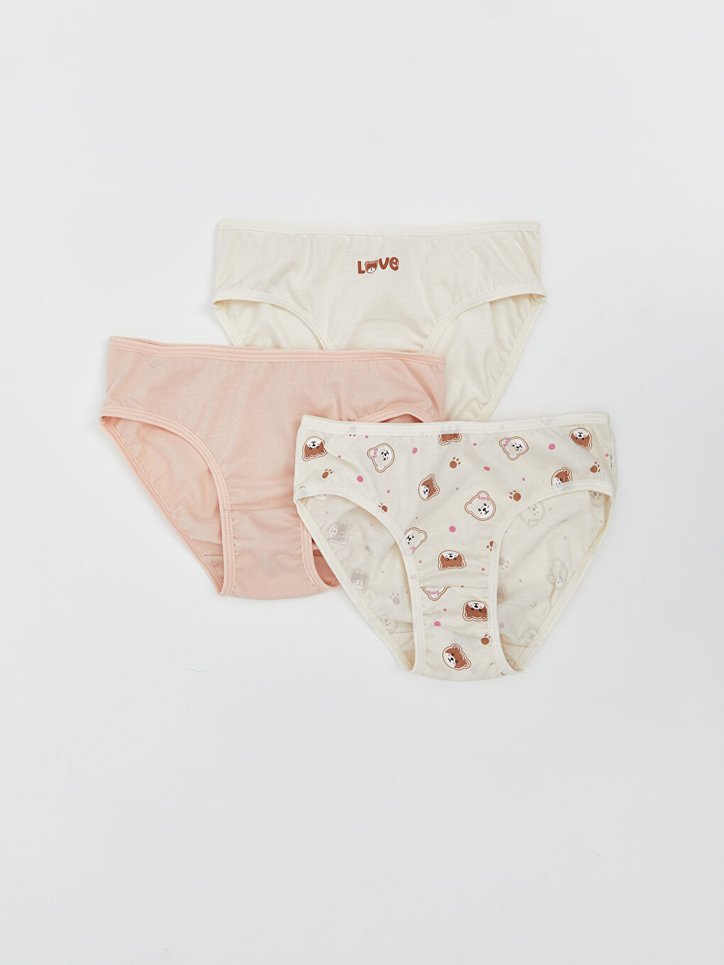 LCW Kids Бикини за момичета с ластик на талията, 3 броя -W51391Z1-LRB
