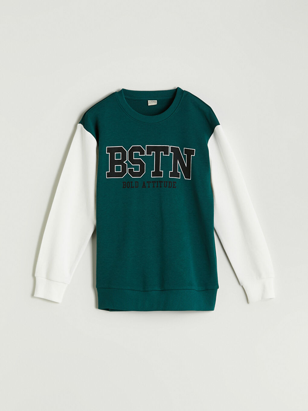 LCW Kids Crew Neck Printed Boys' Sweatshirt -W51408Z4-HLW