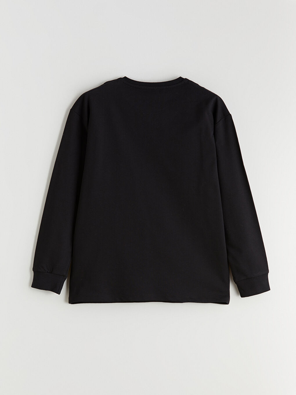 Siyah Bisiklet Yaka Erkek Çocuk Pijama Takımı-3