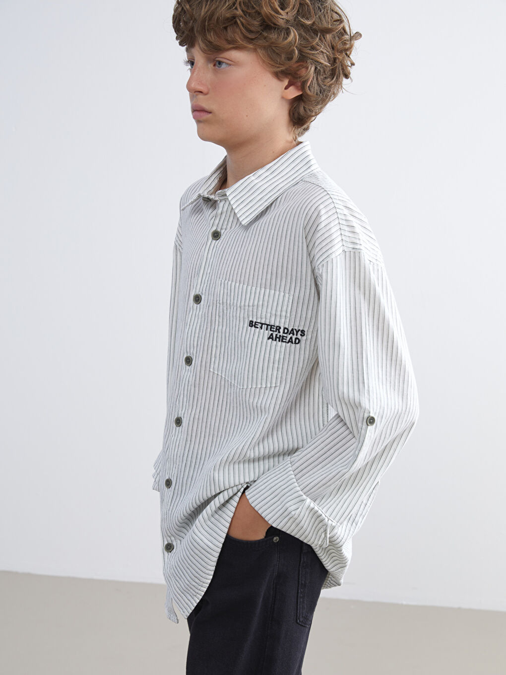 LCW Kids Boy ECRU Shirt -W51448Z4-LFC