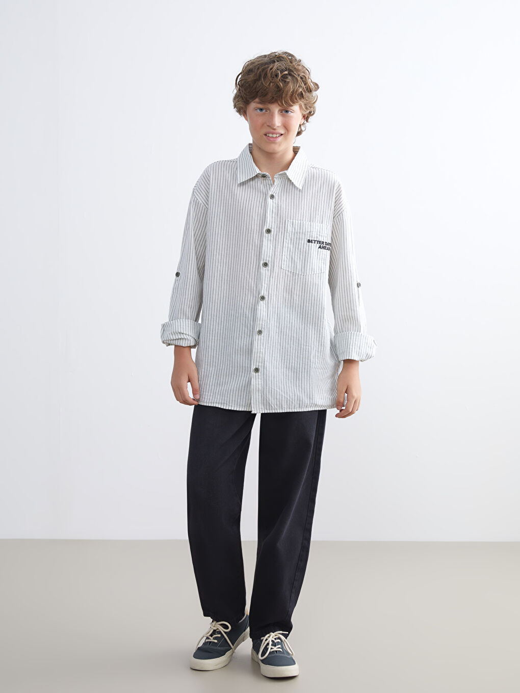 LCW Kids Boy ECRU Shirt -W51448Z4-LFC