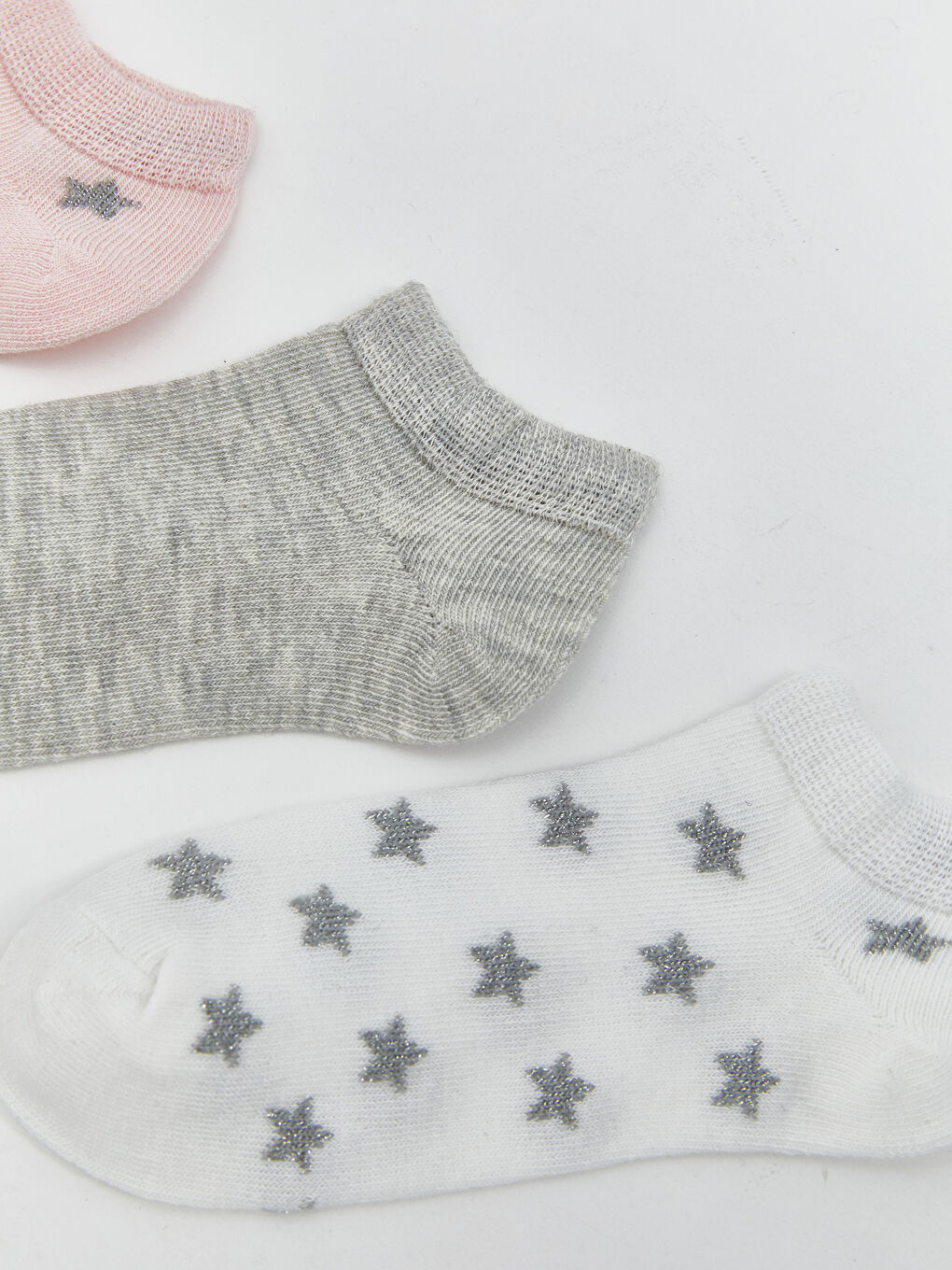 LCW Kids Patterned Girls' Trainer Socks 5 Pack -W51449Z4-FR6