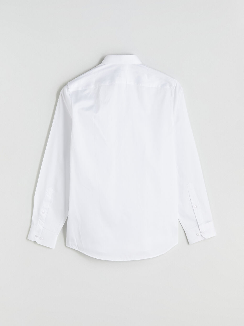 Beyaz Slim Fit Uzun Kollu Erkek Gömlek-10