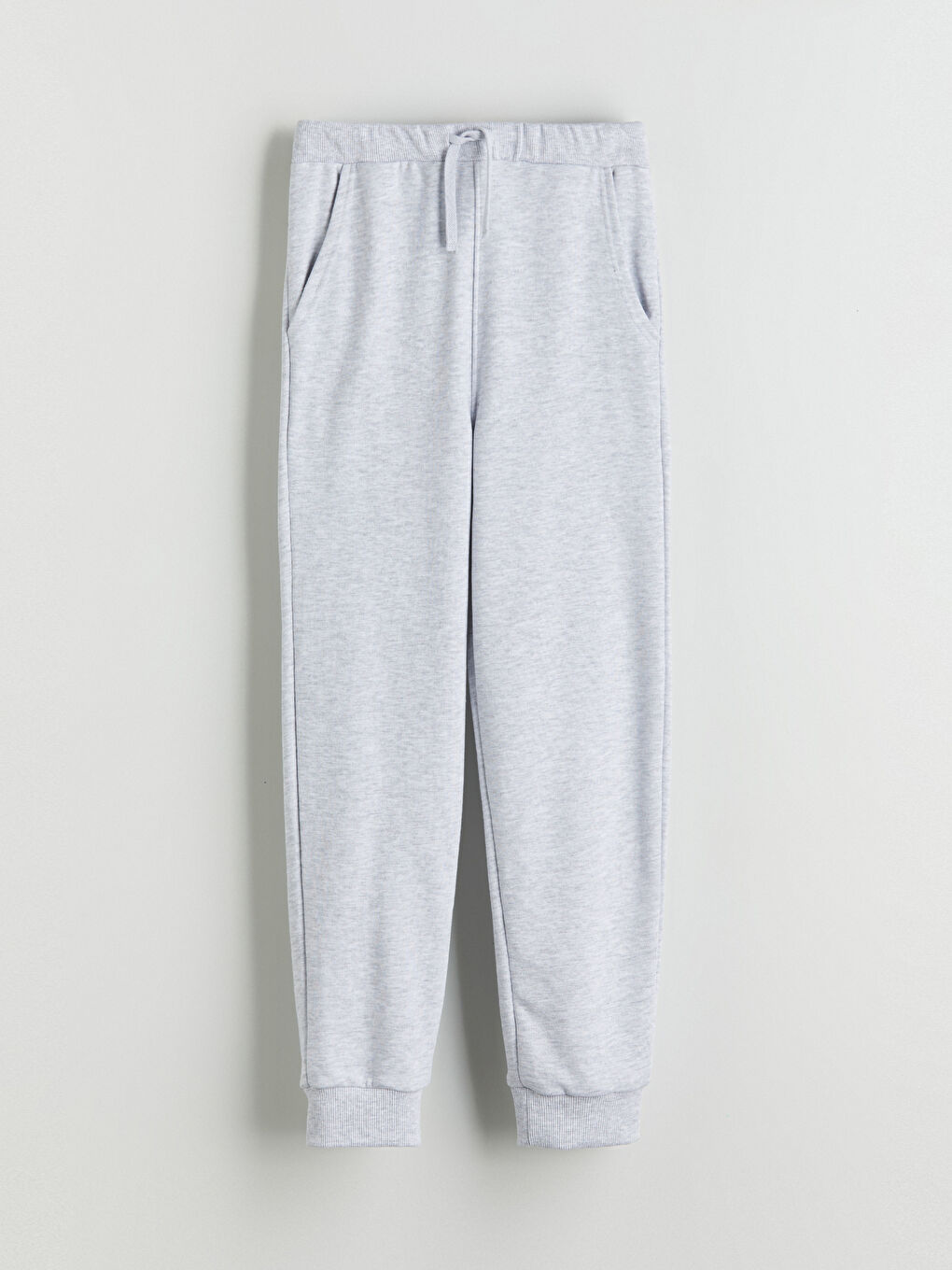 Gri Beli Lastikli Erkek Çocuk Jogger  Eşofman Altı